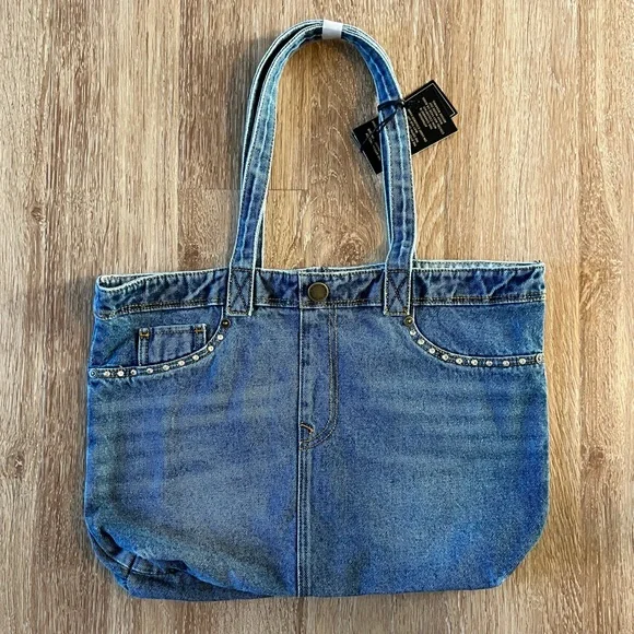 DG2 by Diane Gilman- Denim Jean Tote Bag (NWT) - Picture 1 of 8
